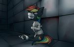  blood dark insane marsminer my_little_pony rainbow_heart straitjacket 