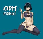  alternate_costume ass_visible_through_thighs bangs bell bell_choker black_hair black_legwear black_panties blue_background breasts cameltoe cat_cutout cat_lingerie character_name choker cleavage cleavage_cutout closed_mouth collarbone copyright_name frills fubuki_(one-punch_man) full_body green_eyes highres jingle_bell large_breasts looking_at_viewer md5_mismatch meme_attire navel no_shoes one-punch_man panties short_hair side-tie_panties simple_background smile solo stomach the_golden_smurf thighhighs underwear underwear_only wrist_cuffs 