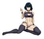  alternate_costume ass_visible_through_thighs bangs bell bell_choker black_hair black_legwear black_panties breasts cameltoe cat_cutout cat_lingerie choker cleavage cleavage_cutout closed_mouth collarbone frills fubuki_(one-punch_man) full_body green_eyes highres jingle_bell large_breasts looking_at_viewer md5_mismatch meme_attire navel no_shoes one-punch_man panties short_hair side-tie_panties simple_background smile solo stomach the_golden_smurf thighhighs underwear underwear_only white_background wrist_cuffs 