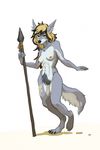  breasts bush canine female invalid_tag mammal melee_weapon muscular nude polearm pubes rubella_the_worgen spear tattoo video_games warcraft weapon were werewolf worgen 