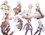  6+boys ahoge aiwm androgynous blush boots card chess_belle ferid_bathory glasses hair_ribbon hanayori_sayuri horns hyakuya_mikaela hyakuya_yuuichirou ichinose_guren kimizuki_shihou kiseki-ou long_hair military military_uniform monochrome multiple_boys multiple_girls owari_no_seraph ponytail ribbon short_hair sitting thigh_boots thighhighs uniform 