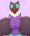  anthro anus bat big_breasts breasts female fur mammal nintendo noivern nude pok&eacute;mon puffy_anus pussy snuckums solo video_games white_fur yellow_eyes 