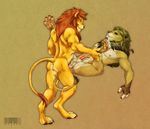  abanob anal balls erection feline lion male male/male mammal nipples penis 