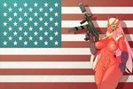 2016 abs anthro areola avian big_breasts blaziken blonde_hair blue_eyes breasts cigar eyewear female flag glasses gun hair holding_object looking_at_viewer lysergide mouth_hold nintendo nipples pok&eacute;mon pussy ranged_weapon smoking solo string_bikini submachine_gun united_states_of_america video_games weapon 
