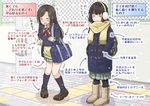  comparison multiple_girls original scarf school_uniform translation_request winter winter_uniform 