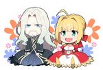  1girl bangs chibi doll fate/apocrypha fate/extra fate_(series) koshiro_itsuki nero_claudius_(fate) nero_claudius_(fate)_(all) vlad_iii_(fate/apocrypha) 