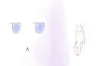  :&lt; animal_ears blue_eyes cat_ears clarion commentary_request full_body hands_on_own_knees jitome koukaku_no_pandora minimalism poo77 sitting solo triangle_mouth white_background zoom_layer 
