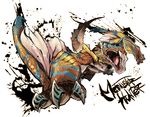  dragon fangs fuse_ryuuta monster monster_hunter no_humans open_mouth tail teeth tigrex wyvern 