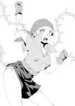  final_fantasy final_fantasy_tactics gloves greyscale monochrome shishio_(artist) short_hair solo tentacles thief_(fft) white_background 