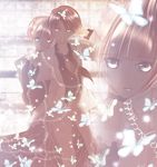  1girl beatrice bug butterfly choker dress formal insect kanade_sakura necktie pale_color short_hair silver_eyes suit umineko_no_naku_koro_ni ushiromiya_battler 