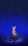  bad_pixiv_id fox highres kongiku night night_sky no_humans oboro_muramasa simosi sky solo star_(sky) starry_sky 