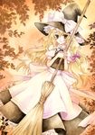  6kusa acrylic_paint_(medium) bad_id bad_pixiv_id blonde_hair broom hat kirisame_marisa nib_pen_(medium) solo touhou traditional_media watercolor_(medium) witch_hat 