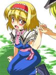  alice_margatroid blonde_hair blush fang female kirisame_marisa pixiv_thumbnail resized touhou tsuna0 tsuna_(al_dente) 