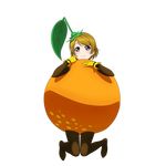 food fruit full_body gloves hat jumping koizumi_hanayo looking_at_viewer love_live! love_live!_school_idol_project mandarin_orange official_art orange pantyhose solo transparent_background yellow_gloves 