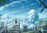  building city clouds dress kazami_ehoh original scenic sky 