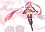  boots breasts cleavage elbow_gloves erect_nipples hatsune_miku long_hair panties pink_eyes pink_hair quuni skirt thighhighs tie twintails underwear upskirt vocaloid zoom_layer 