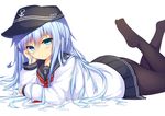  aliasing blue_eyes blue_hair hat hibiki_(kancolle) kantai_collection long_hair stealthbird 