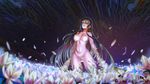  breasts flowers long_hair martian_successor_nadesico misumaru_yurika navel nipples nude petals thighhighs ushas 