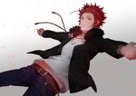  all_male k_(anime) kurisu_takumi male red_hair suou_mikoto_(k) 