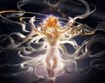  ass janemere long_hair nude orange_hair original planet signed space stars 