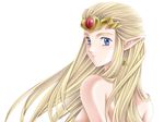  blonde_hair blue_eyes long_hair pointed_ears princess_zelda tamamon the_legend_of_zelda white 