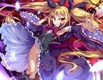  blazblue blonde_hair dress ishii666 nopan rachel_alucard red_eyes ribbons twintails 