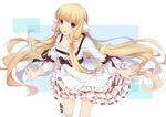  blonde_hair bow brown_eyes chii chobits dress ello-chan lolita_fashion long_hair 