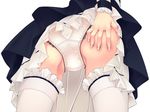 ass ass_grab close f-ism maid murakami_suigun original panties thighhighs underwear upskirt wristwear 