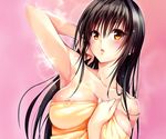  breasts cropped kotegawa_yui nipple_slip nude scan to_love_ru to_love_ru_darkness towel yabuki_kentarou 