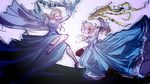  blonde_hair crown dress elsa_(frozen) frozen_(disney) jay_phenrix magic nintendo no_bra rosalina super_mario thighhighs 