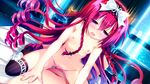  bed braids censored flat_chest game_cg headdress lass long_hair mayoeru_futari_to_sekai_no_subete mizunomiya_nana moriyama_shijimi nipples nude purple_eyes pussy_juice red_hair sex tears thighhighs 