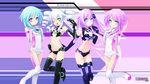  aqua_eyes aqua_hair black_sister blue_eyes bodysuit boots breasts cleavage elbow_gloves flat_chest green_eyes hyperdimension_neptunia hyperdimension_neptunia_mk2 logo long_hair nepgear pink_hair purple_eyes purple_hair purple_sister ram rom short_hair tagme tsunako twintails uni_(choujigen_game_neptune) white_hair white_sister 