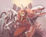  eva_02 gainaxtop hiruma_andon mass_production_eva neon_genesis_evangelion plugsuit polearm seele souryuu_asuka_langley spear weapon 