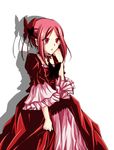  bad_id bad_pixiv_id bug butterfly charlotte_(pandora_hearts) choker dress hanashiro insect pandora_hearts pink_hair red_eyes solo 