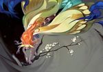  anthropomorphism butterfly flowers long_hair luman orange_hair original 