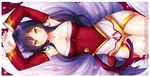  ahri_(league_of_legends) animal_ears black_hair breasts cleavage dress foxgirl kaho_okashii league_of_legends multiple_tails tail watermark yellow_eyes 