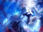  blue_eyes blue_hair deep-sea_girl_(vocaloid) dress eryons hatsune_miku long_hair twintails underwater vocaloid water 