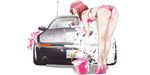  bikini car love_live!_school_idol_project nishikino_maki red_hair sweeter_(h110111) swimsuit wet white 