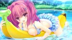  bikini breasts erect_nipples game_cg kujiragami_no_tearstilla mikagami_mamizu narumi_marine nipples swimsuit water whirlpool 