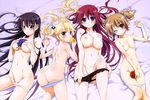  ass breast_hold breasts fruit grisaia_no_kajitsu group irisu_makina matsushima_michiru megami nipples panties panty_pull sakaki_yumiko scan striped_panties suou_amane topless underwear yano_akane 