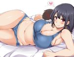  black_hair breasts cameltoe cleavage kantai_collection moisture_(chichi) navel panties red_eyes takao_(kancolle) underwear 