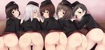  ass blush girls_und_panzer hat itsumi_erika nishizumi_maho nksk nopan photoshop pussy short_hair tagme_(character) uncensored 