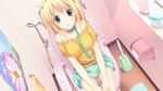  blonde_hair blue_eyes blush breasts game_cg kagurazaka_namine koutaro skirt tagme tropical_vacation urine 