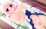  aimi_ravenscroft_christina blush breasts cameltoe game_cg hasegawa_yukino koi_x_koi_=_infinity long_hair navel nipples panties peassoft pink_hair purple_eyes seifuku skirt skirt_lift topless underwear 