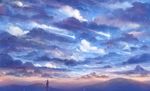  bou_nin clouds landscape original ponytail scenic sky 