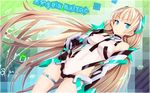  angela_balzac blonde_hair blue_eyes bodysuit breasts expelled_from_paradise long_hair ogami_kazuki skintight 