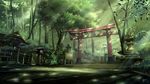  building forest niko_p nobody original scenic shrine signed stairs torii tree 