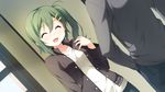  blush cube enomoto_kaho game_cg green_hair kantoku ponytail your_diary 