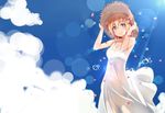  blonde_hair blue_eyes clouds kousaka_honoka love_live!_school_idol_project photoshop shuuichi sky water 