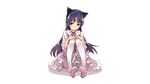  animal_ears catgirl dress gokou_ruri goth-loli lolita_fashion long_hair matsuryun ore_no_imouto_ga_konna_ni_kawaii_wake_ga_nai purple_eyes purple_hair stockings thighhighs white 